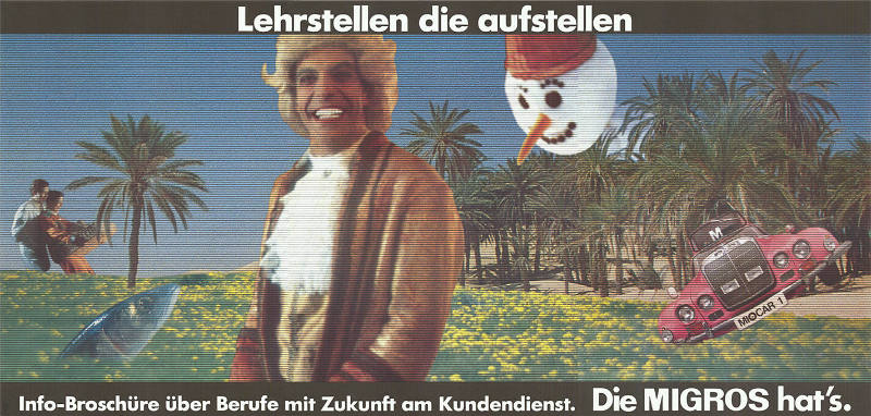 Lehrstellen die aufstellen, Die Migros hat’s.