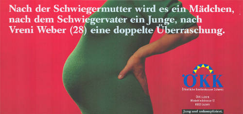 Nach der Schweigermutter wird es ein Mädchen, nach dem Schwiegervater ein Junge, nach Vreni Weber (28) eine doppelte Überraschung. ÖKK