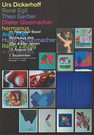 Urs Dickerhoff […], Im Petershof Basel, Werke aus den 60er & 70er Jahren