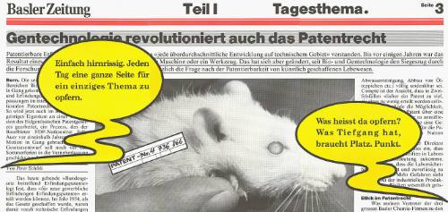 Basler Zeitung, Teil I, Tagesthema.