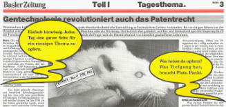 Basler Zeitung, Teil I, Tagesthema.