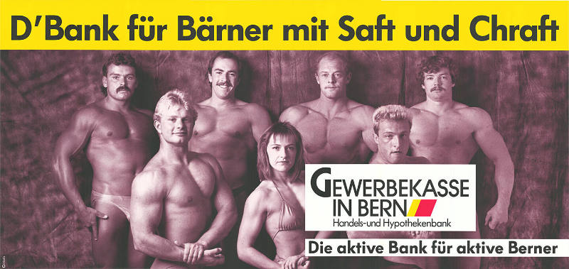 D’Bank für Bärner mit Saft und Chraft, Gewerbekasse in Bern