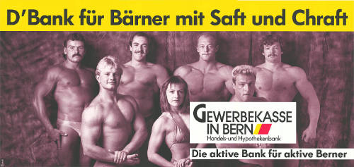 D’Bank für Bärner mit Saft und Chraft, Gewerbekasse in Bern