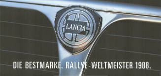 Lancia, Die Bestmarke. Rallye-Weltmeister 1988.