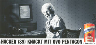 Hacker (89) knackt mit Ovo Pentagon, Ovomaltine