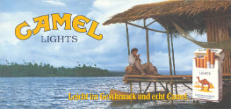 Camel Lights. Leicht im Geschmack und echt Camel.