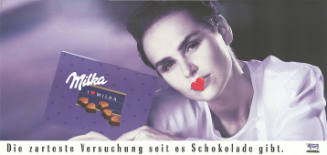 Milka, Die zarteste Versuchung seit es Schokolade gibt.