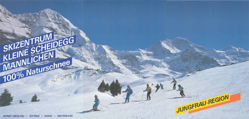Skizentrum Kleine Scheidegg, Männlichen, 100% Naturschnee, Jungfrau-Region