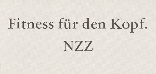 Fitness für den Kopf. NZZ