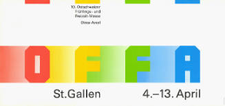 OFFA, 10. Ostschweizer Frühlings- und Freizeit-Messe, St. Gallen