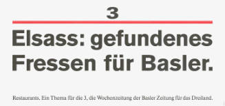 3, Elsass: gefundenes Fressen für Basler.