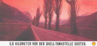 5,6 Kilometer vor der Shell-Tankstelle Susten. Shell