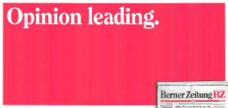 Opinion leading. Berner Zeitung BZ