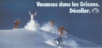 Vacances dans les Grisons. Décoller.