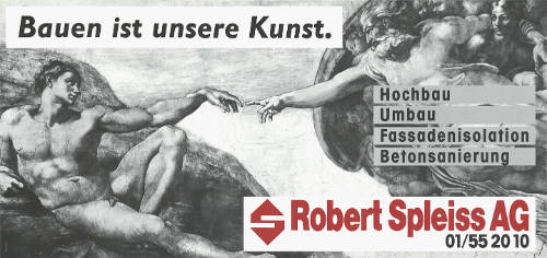 Bauen ist unsere Kunst. Hochbau, Umbau, Fassadenisolation, Betonsanierung. Robert Spleiss AG