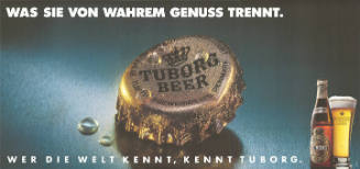 Was Sie von wahrem Genuss trennt. Wer die Welt kennt, kennt Tuborg.