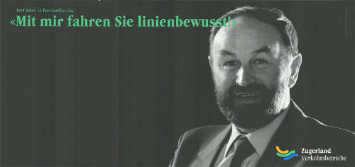 «Mit mir fahren Sie linienbewusst!», Zugerland Verkehrsbetriebe