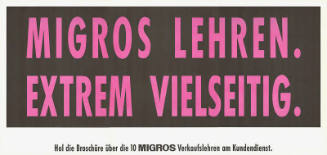 Migros Lehren. Extrem vielseitig.