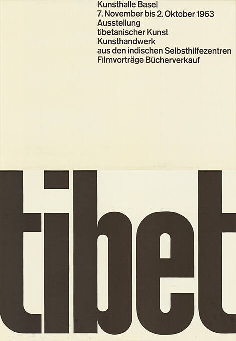 Tibet, Ausstellung tibetanischer Kunst, Kunsthandwerk aus den indischen Selbsthilfezentren, Kunsthalle Basel