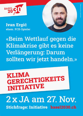 Ivan Ergić, «Beim Wettlauf gegen die Klimakrise gibt es keine Verlängerung: Darum sollten wir jetzt handeln.», Klimagerechtigkeitsinitiative, 2 x Ja